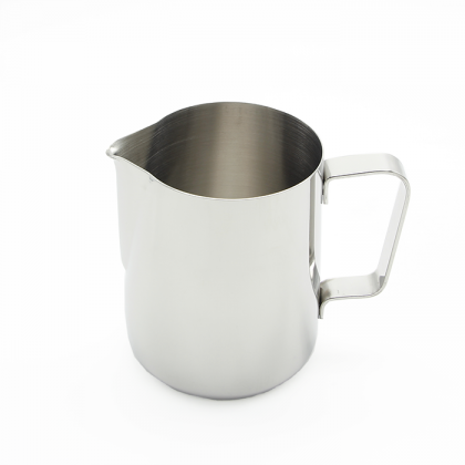 Studio barista stainless steel pitcher straight lines 1L
