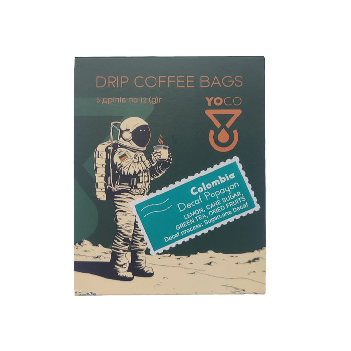 YoCo Colombia Popayan decaf - drip bag coffee